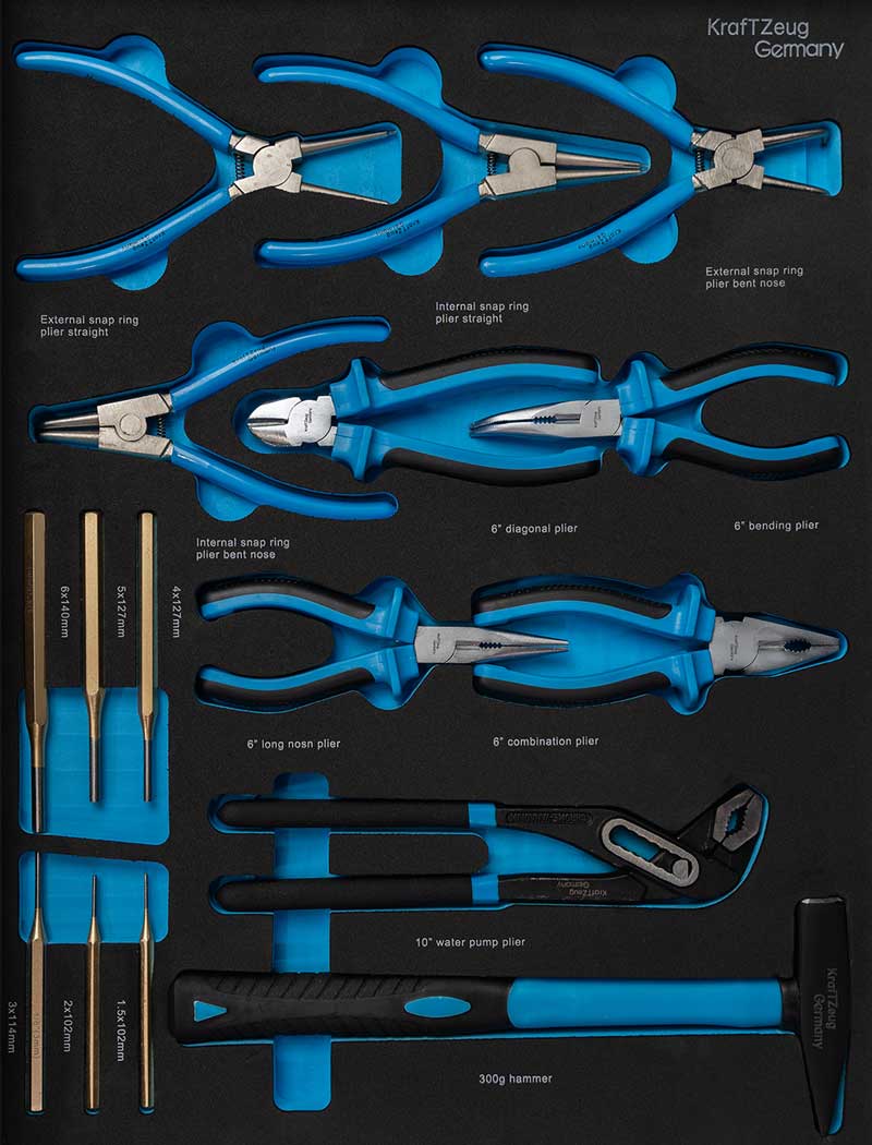 251 Piece Tool Cabinet, Blue Tool Chest with 8 Drawer Tool Chest
