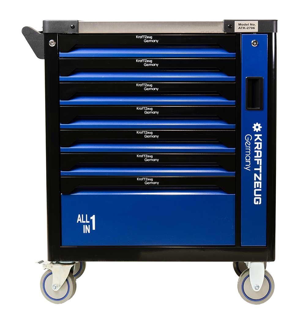 251 Piece Tool Cabinet, Blue Tool Chest with 8 Drawer Tool Chest