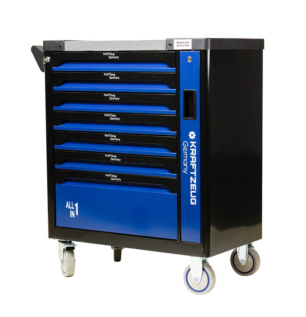 251 Piece Tool Cabinet, Blue Tool Chest with 8 Drawer Tool Chest