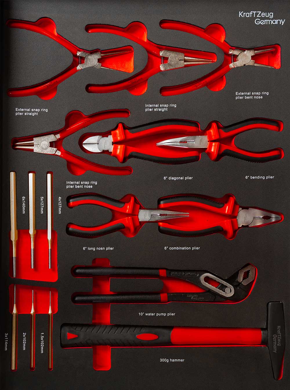 251 Piece Tool Cabinet Complete With Red Tools, 8 Drawer Tool Chest