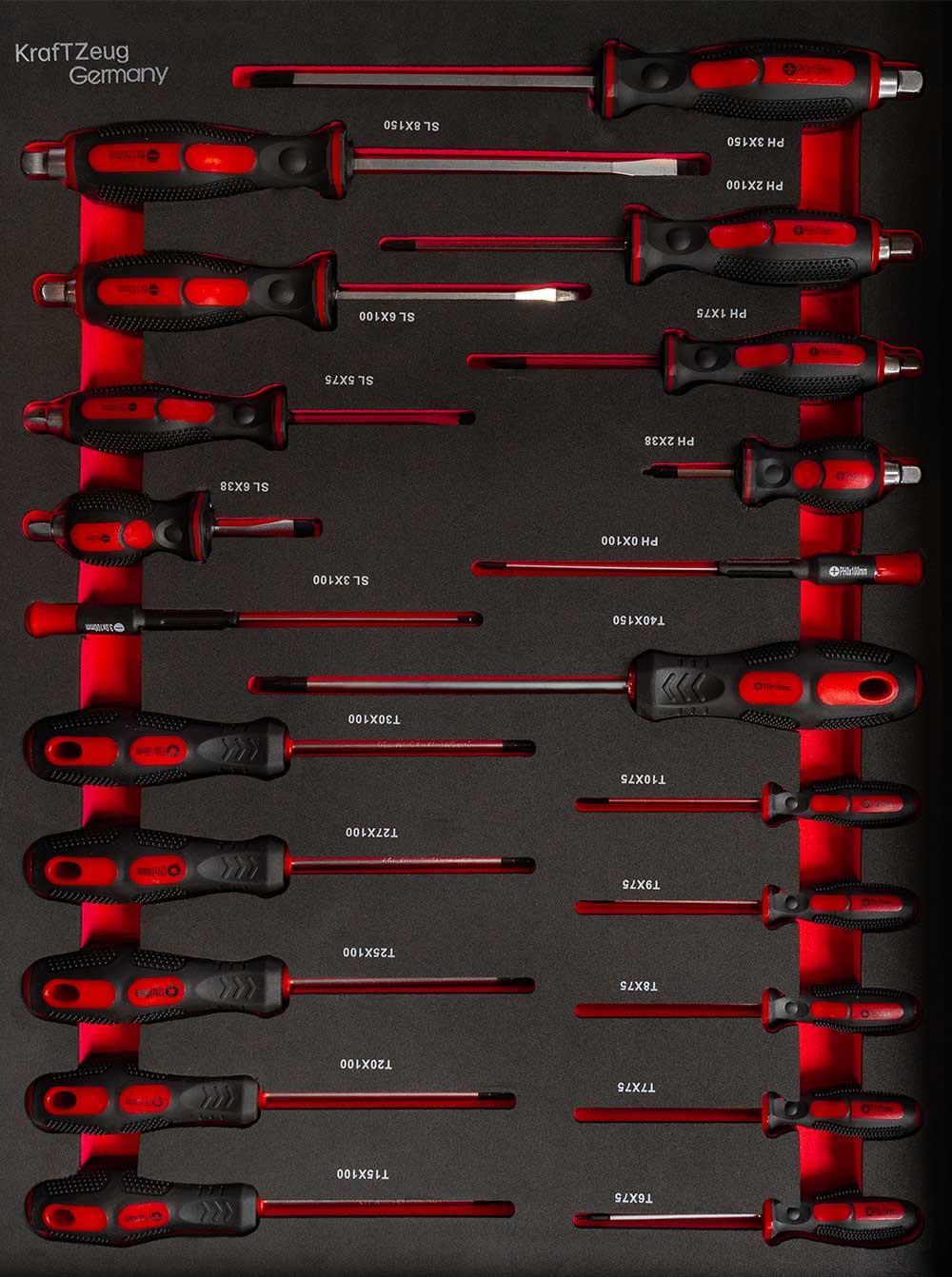 251 Piece Tool Cabinet Complete With Red Tools, 8 Drawer Tool Chest