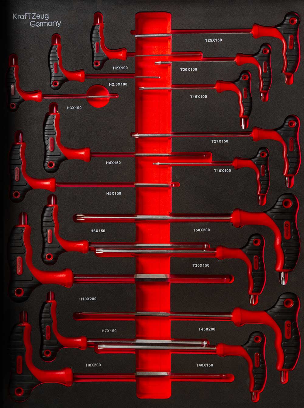 251 Piece Tool Cabinet Complete With Red Tools, 8 Drawer Tool Chest