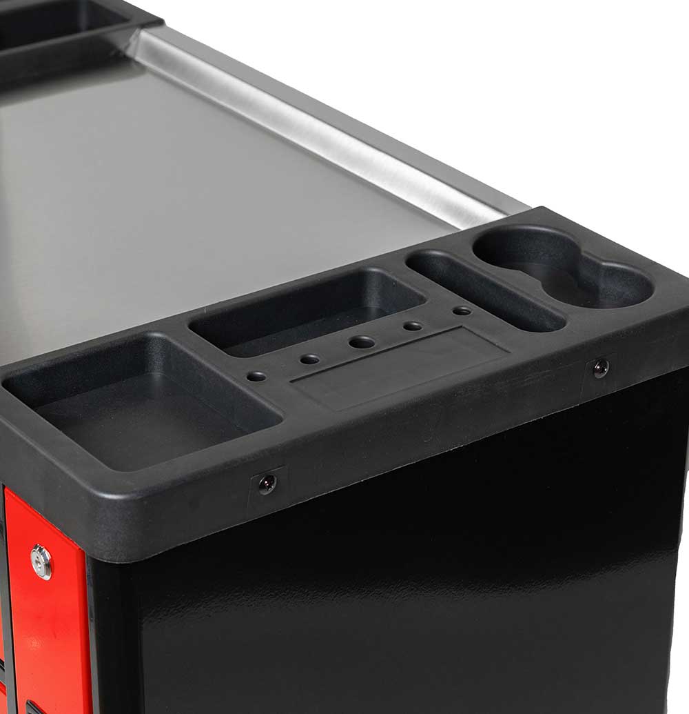 251 Piece Tool Cabinet, Red Tool Chest with 7 Drawer Tool Chest